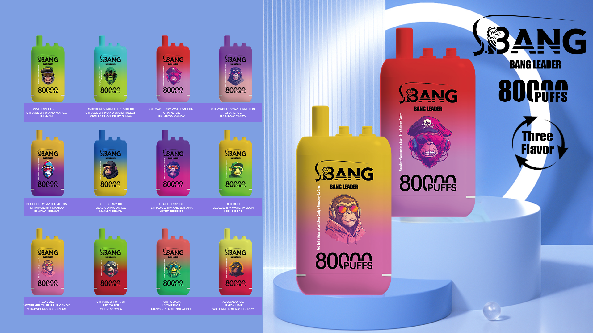 Bang Leader 80K Puffs 3 in 1