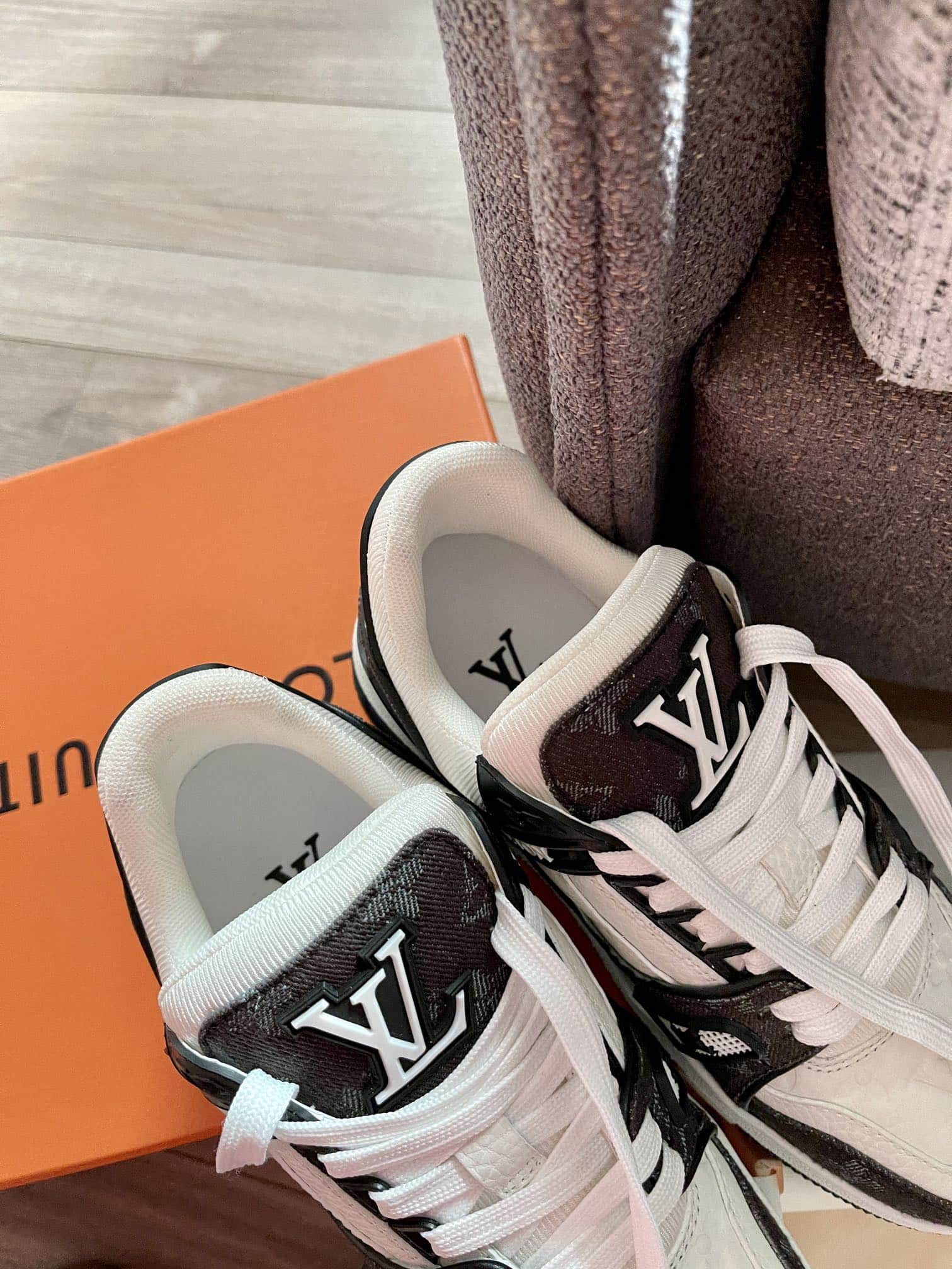 Louis Vuitton Lv Trainer Sneaker Denim Noir Black 1A9Jg9