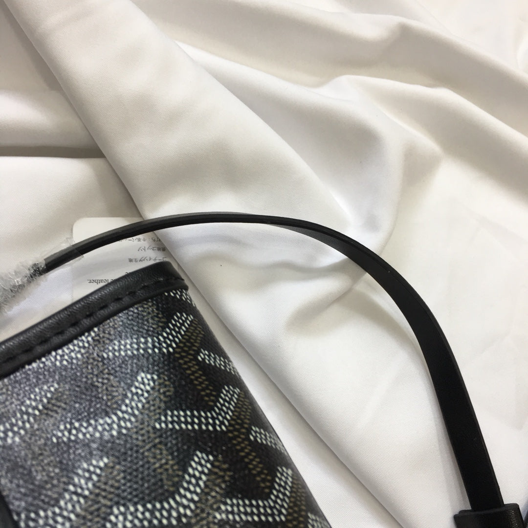 Goyard Anjou Mini Bag 20cm Black Canvas