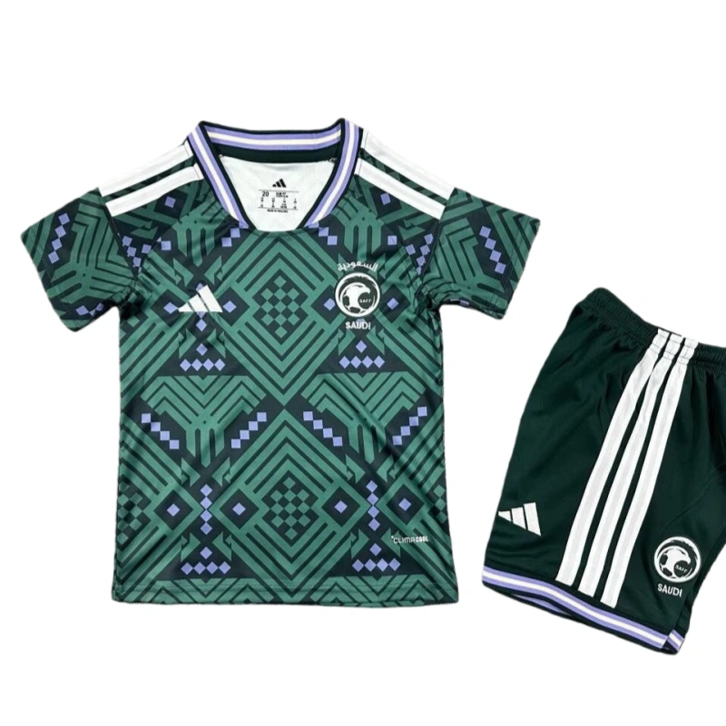 World Cup 2025-26 Saudi Arabia Team Home Football Jersey Kids Version - JerseyFun