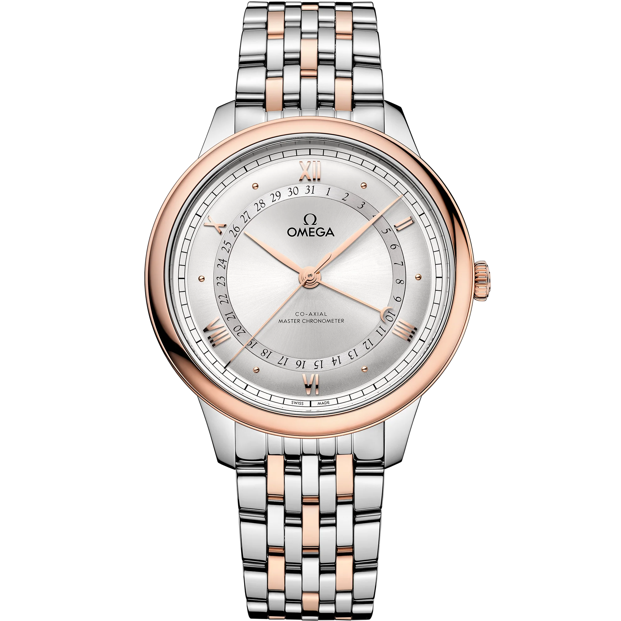 Omega De Ville Prestige, Stainless Steel and 18k Sedna™ Gold, 42mm  434.20.42.22.02.001