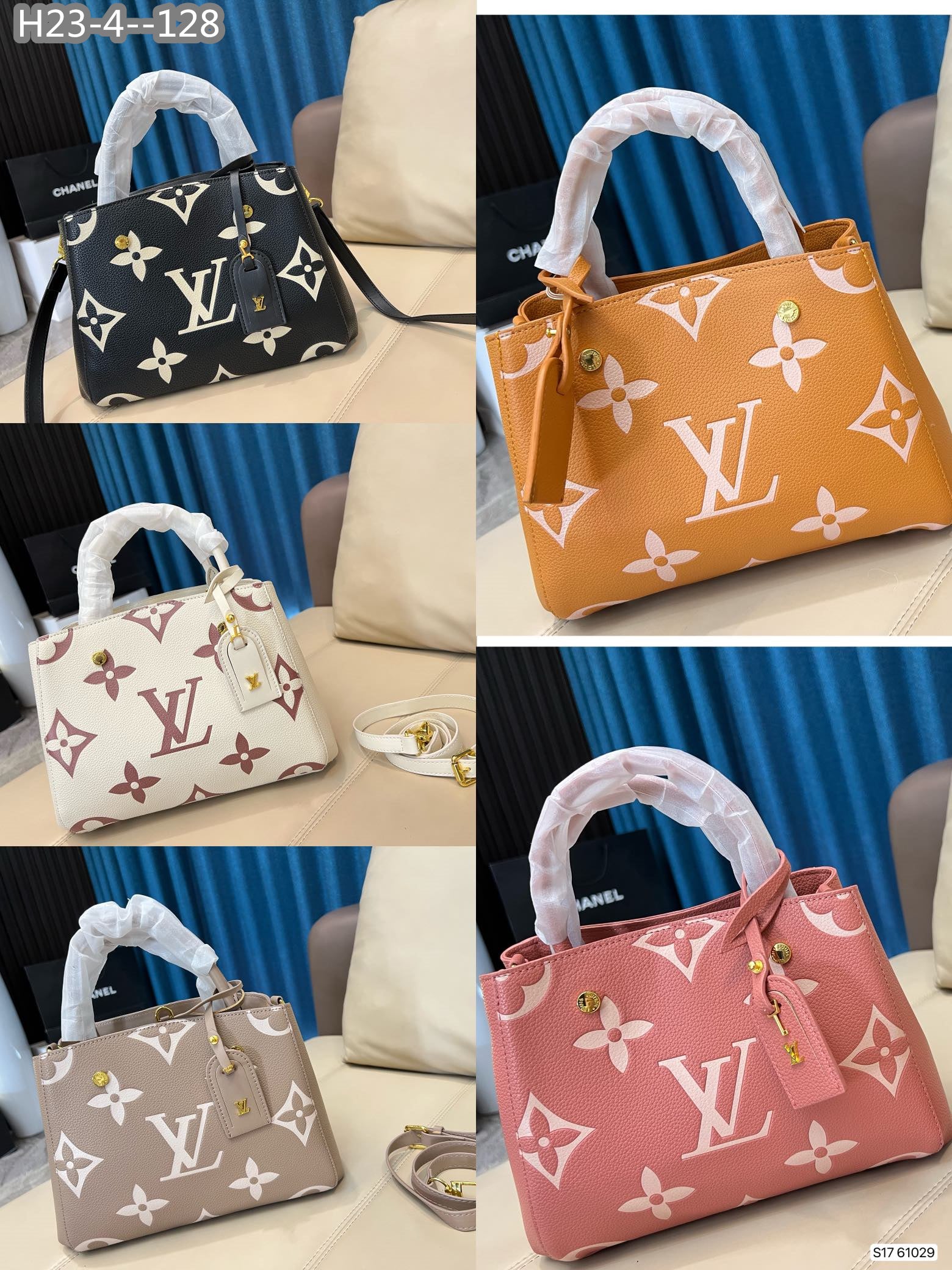 Louis Vuitton Montaigne Bag Black 30Cm M45778