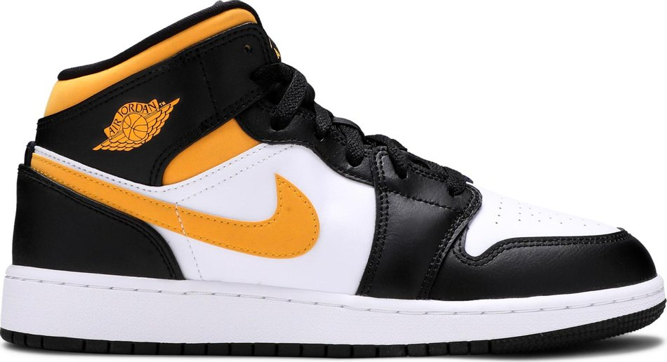 Air Jordan 1 Mid GS Black University Gold 554725-177