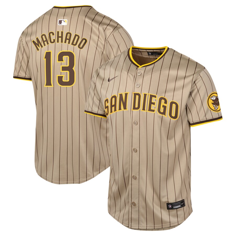 Manny Machado San Diego Padres Youth Alternate Limited Player Jersey Sand
