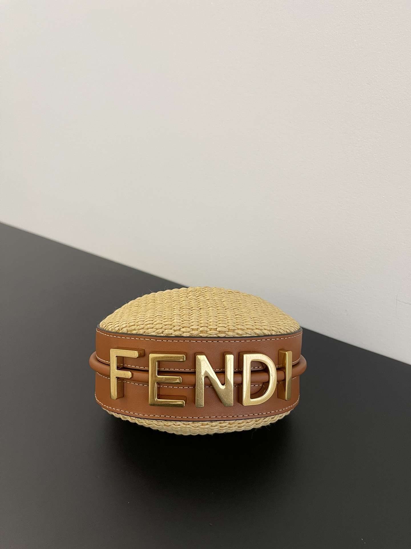 Fendi Fendigraphy Mini Natural Raffia ‘Beige’ 16.5cm/ 6.5in