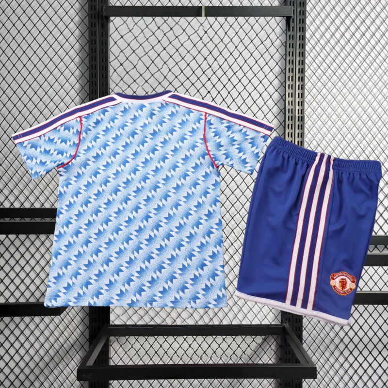 Retro KIDS 1990-92 KIDS Manchester United away Football jersey retro