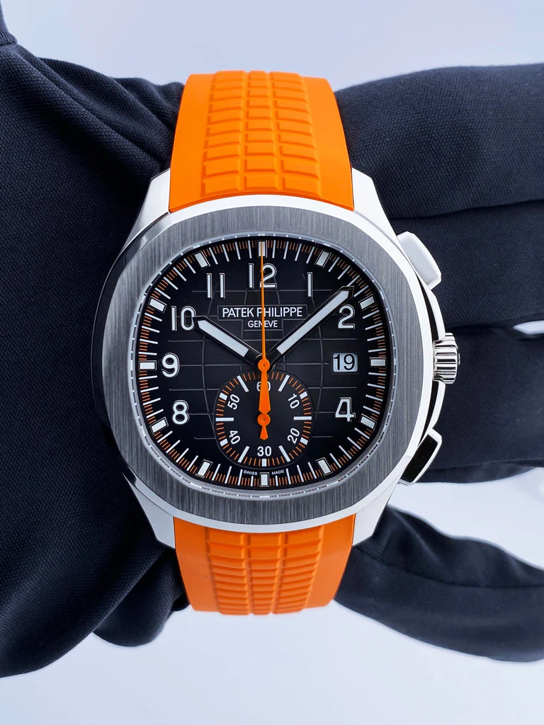 Patek Philippe 5968A-001 Aquanaut Chronograph Steel & Orange Rubber