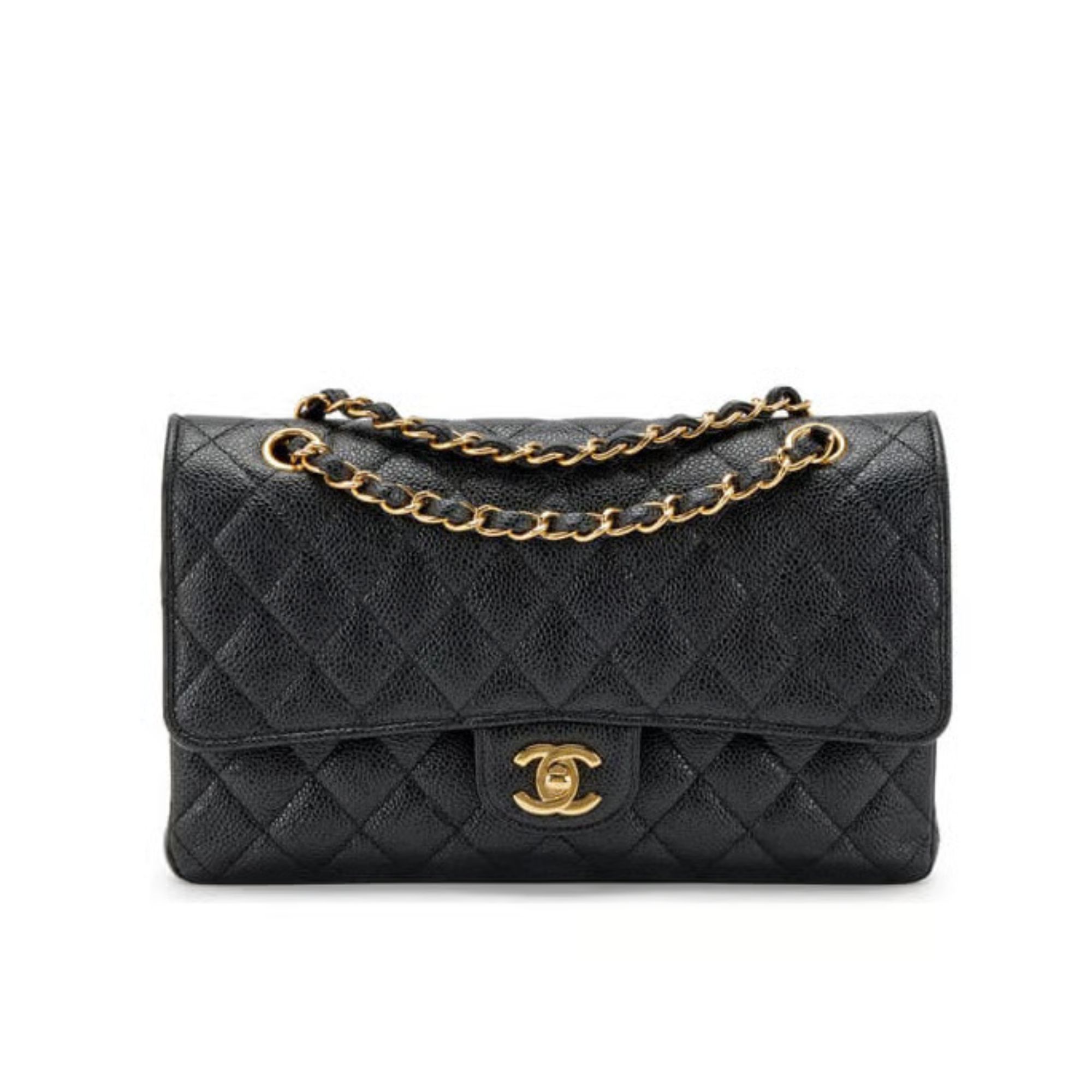 Chanel Caviar Calfskin Medium Classic Double Flap Bag 25.5cm