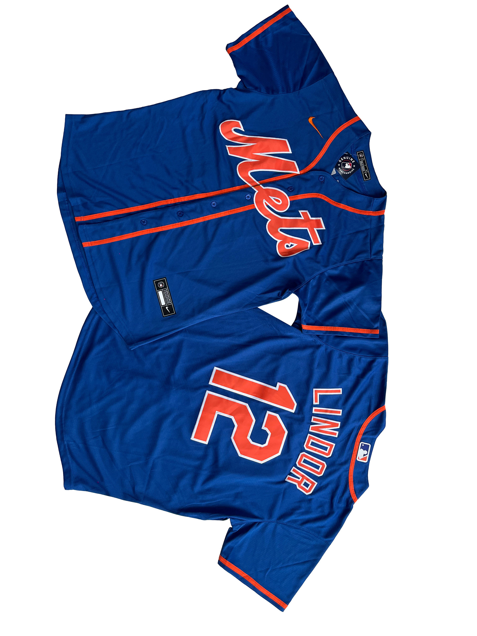 Men's New York Mets Francisco Lindor Royal Alternate Replica Player Jersey