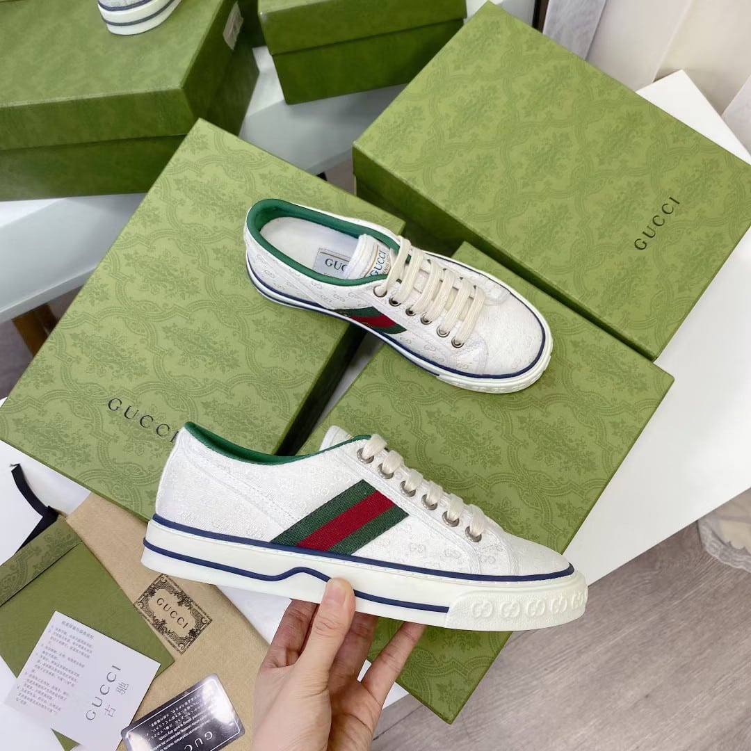 Gucci Tennis 1977 White Mini Gg 606111 99W90 9085