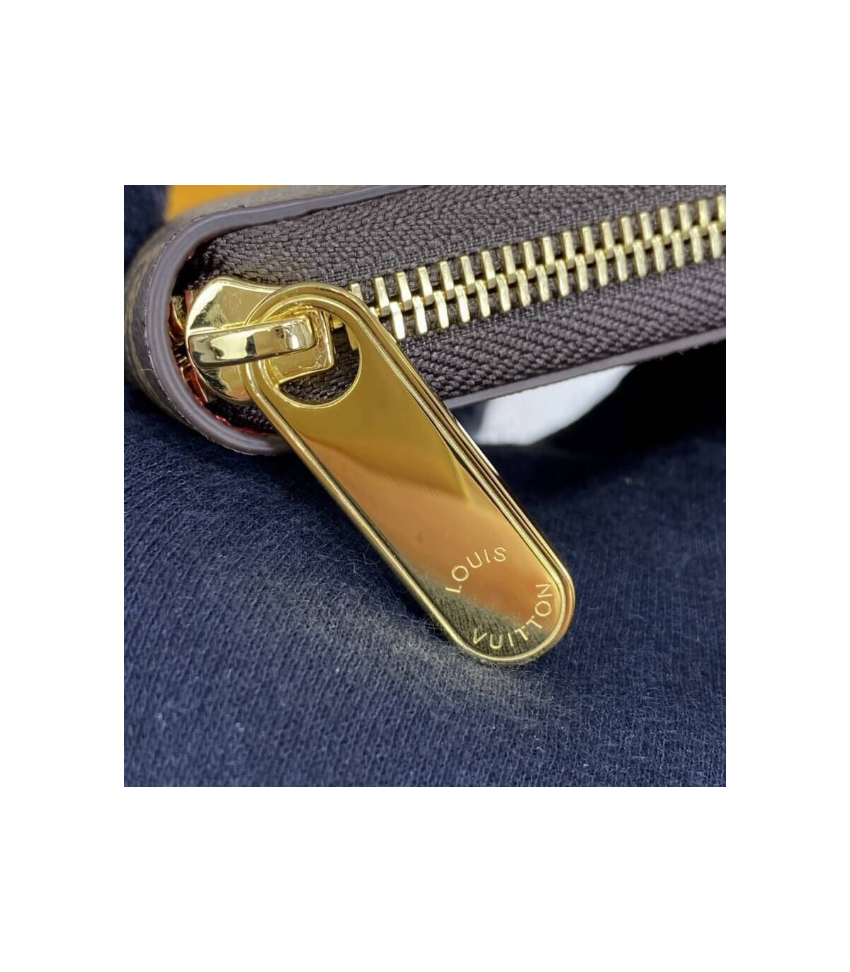 Louis Vuitton Monogram Zippy Wallet Red