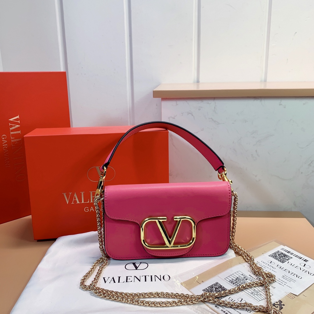 Valentino Locò Small Shoulder Bag In Calfskin Rose Violet 1W2B0K53Zxlm24