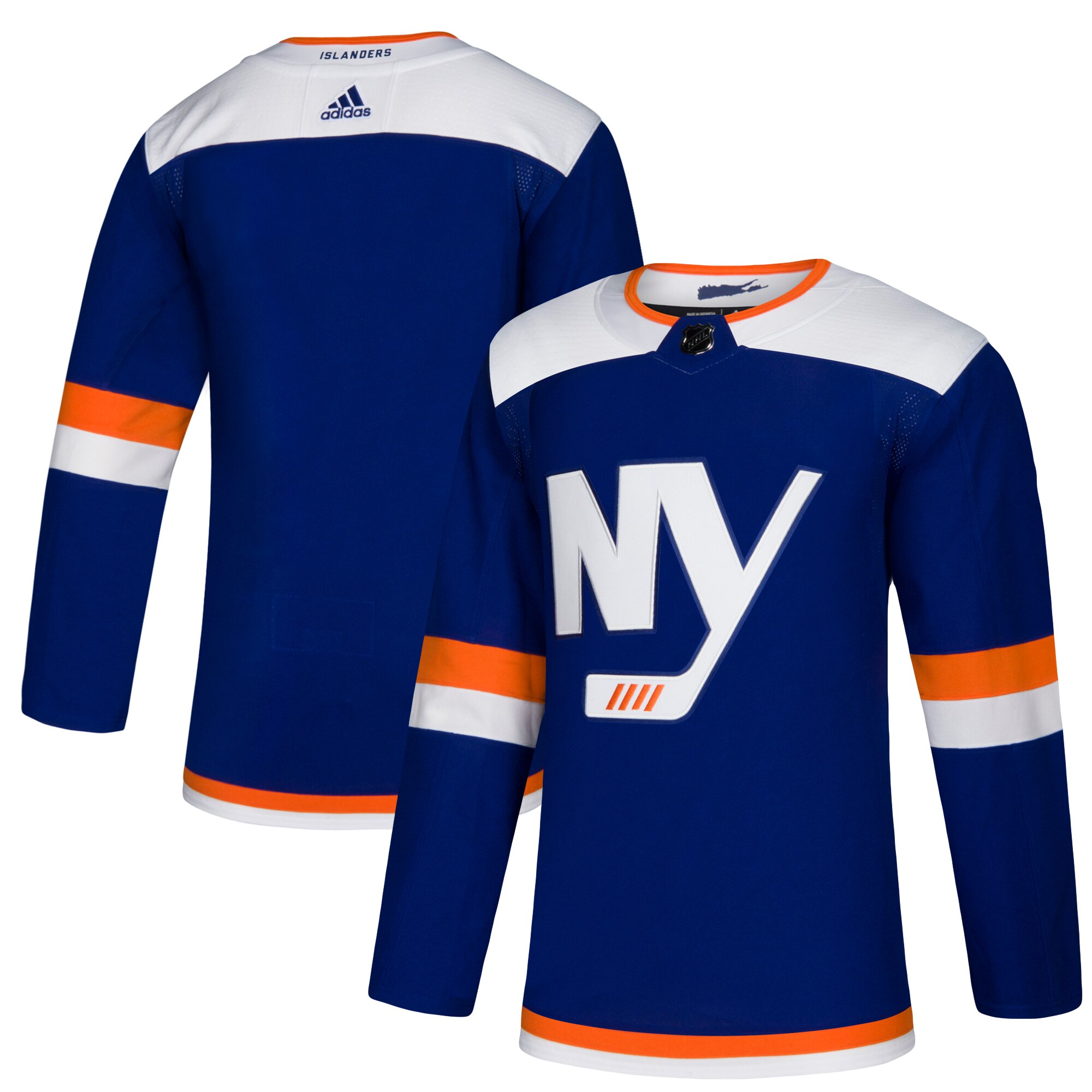 New York Islanders adidas Alternate Authentic Blank Jersey – Blue