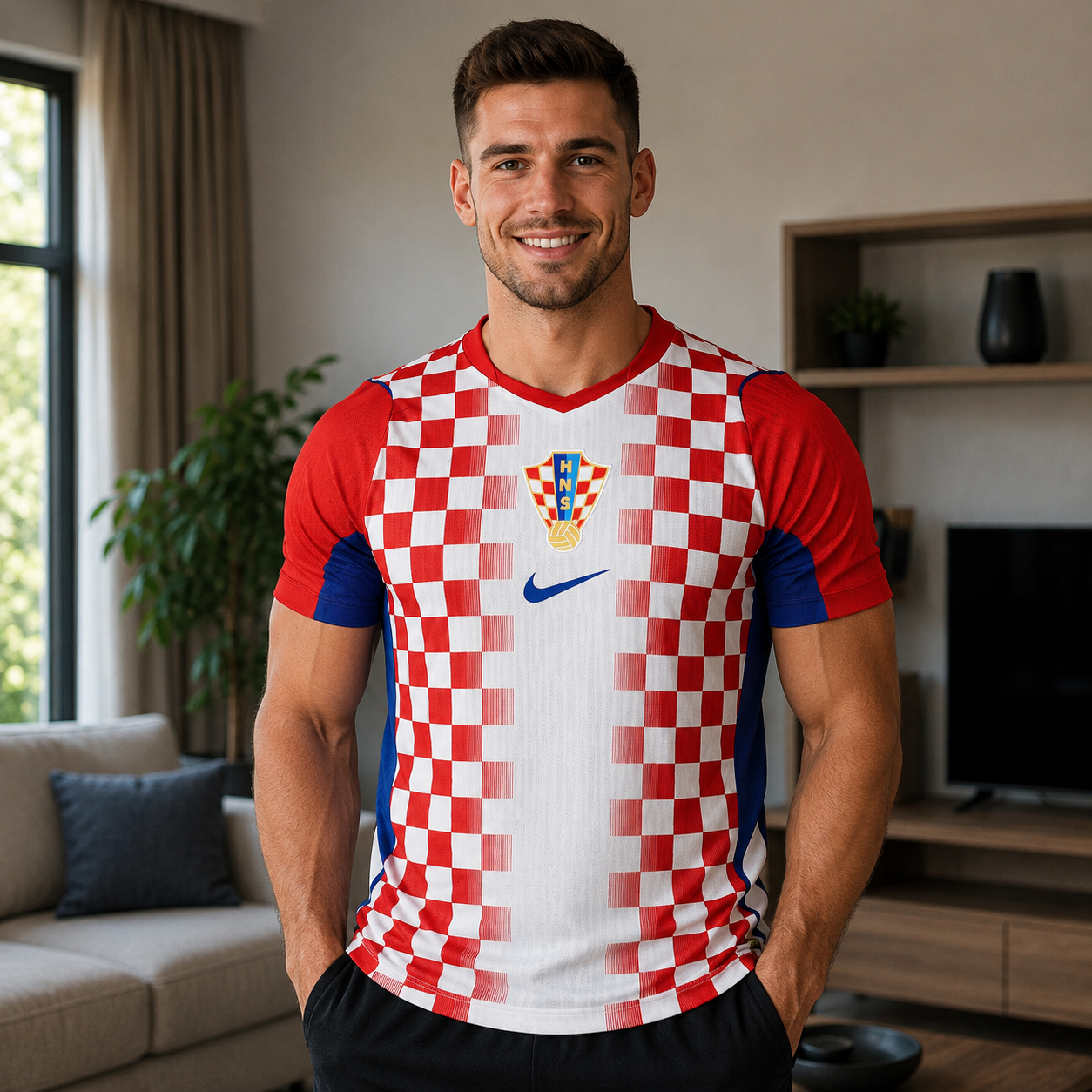 World Cup 2026 Croatia Team Home Football Jersey Player Version - JerseyFun