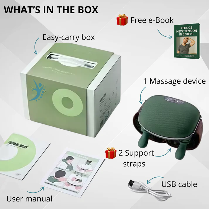 Master Hand Shoulder and Neck Massager Cervical, Electric Real Hands Kneading Massage with Heat, Shiatsu Deep Tissue Pain Relief for Shoulder Neck Back Muscle(1PC)