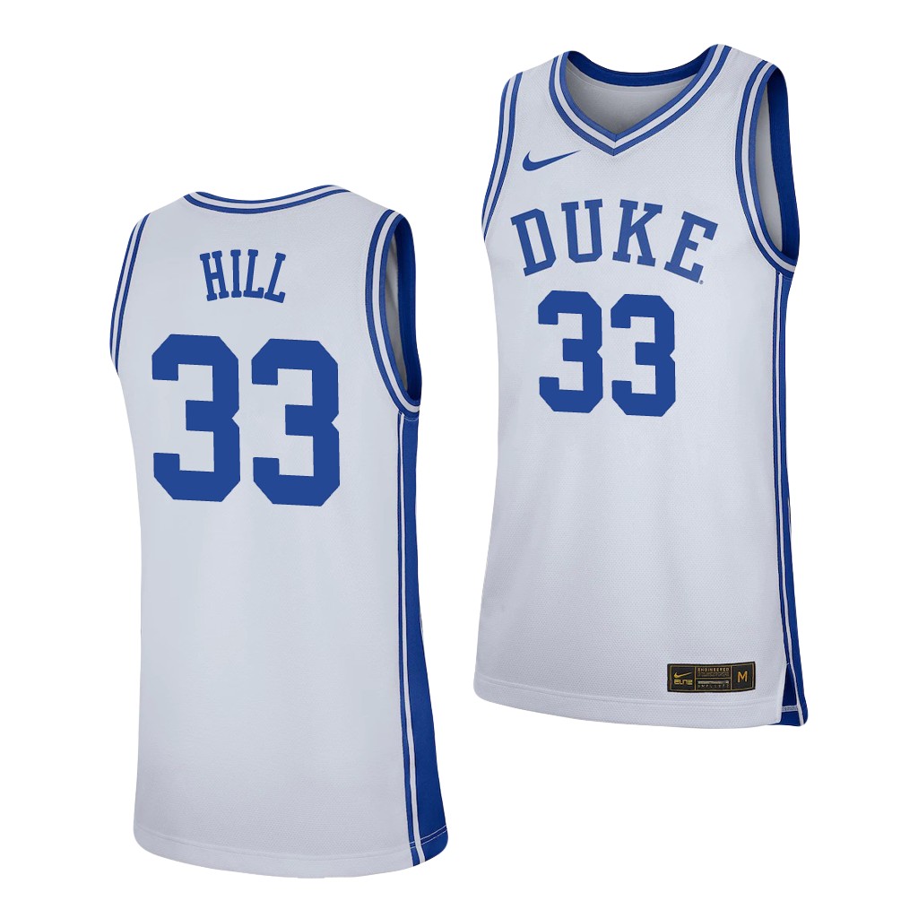 Duke Blue Devils Grant Hill White Jersey