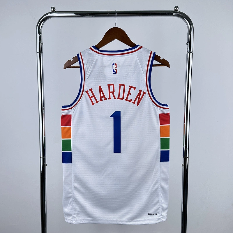 2025 NBA Philadelphia 76ers 1 HARDEN Basketball Jersey