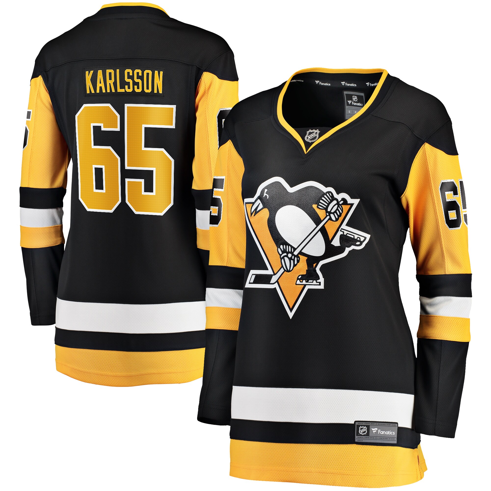 Erik Karlsson Pittsburgh Penguins Fanatics Women’s Home Breakaway Jersey – Black