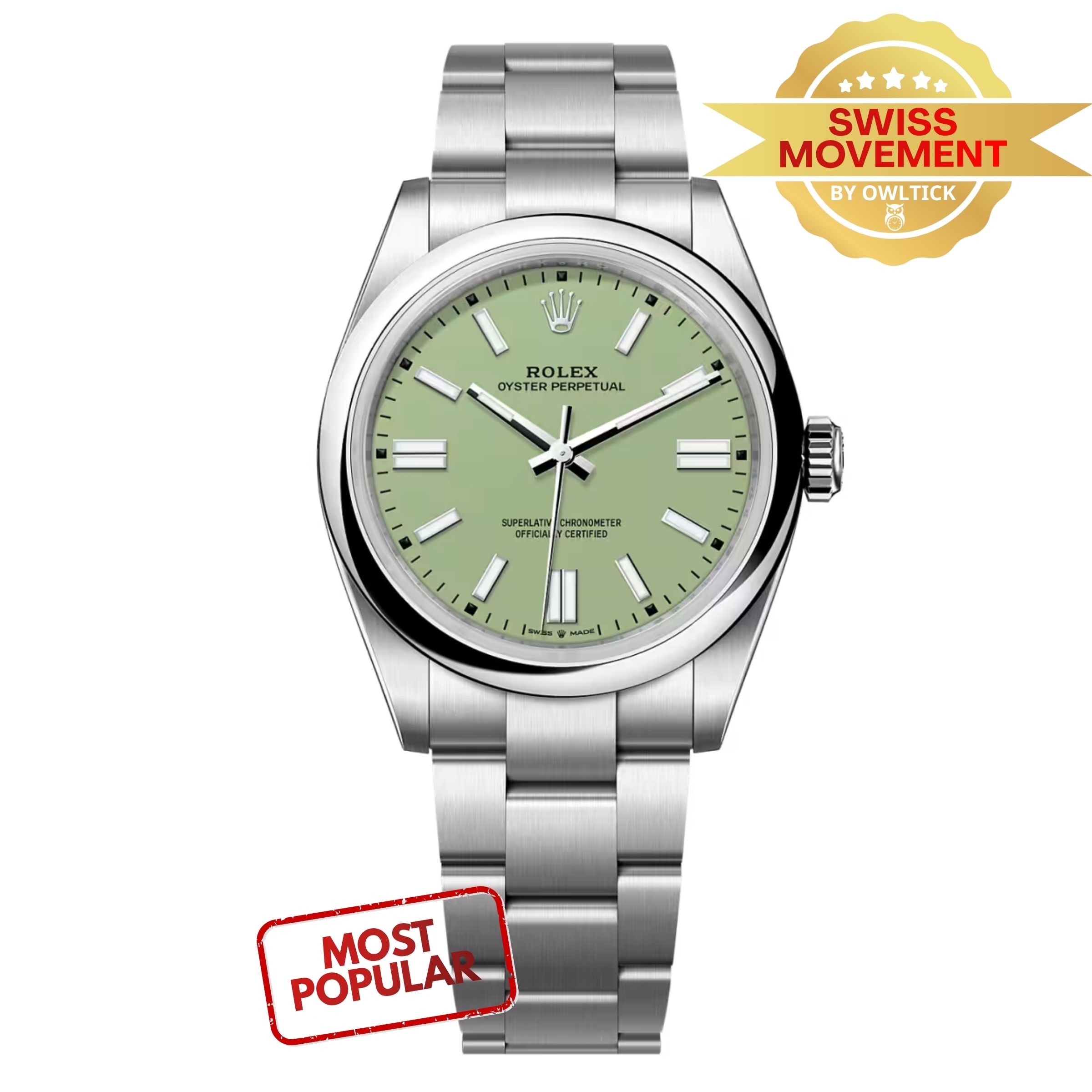 [Superclone] Rolex Oyster Perpetual 41mm Pistachio Dial Oyster 134300