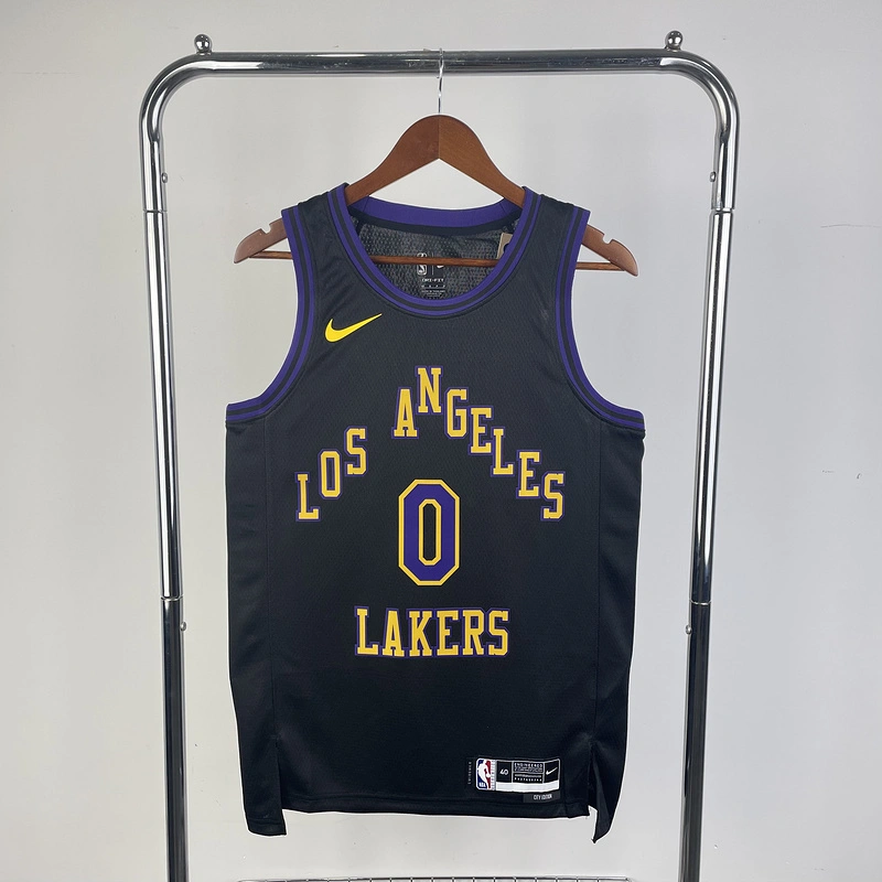 2024 NBA Lakers 0 WESTBROOK Basketball Jersey