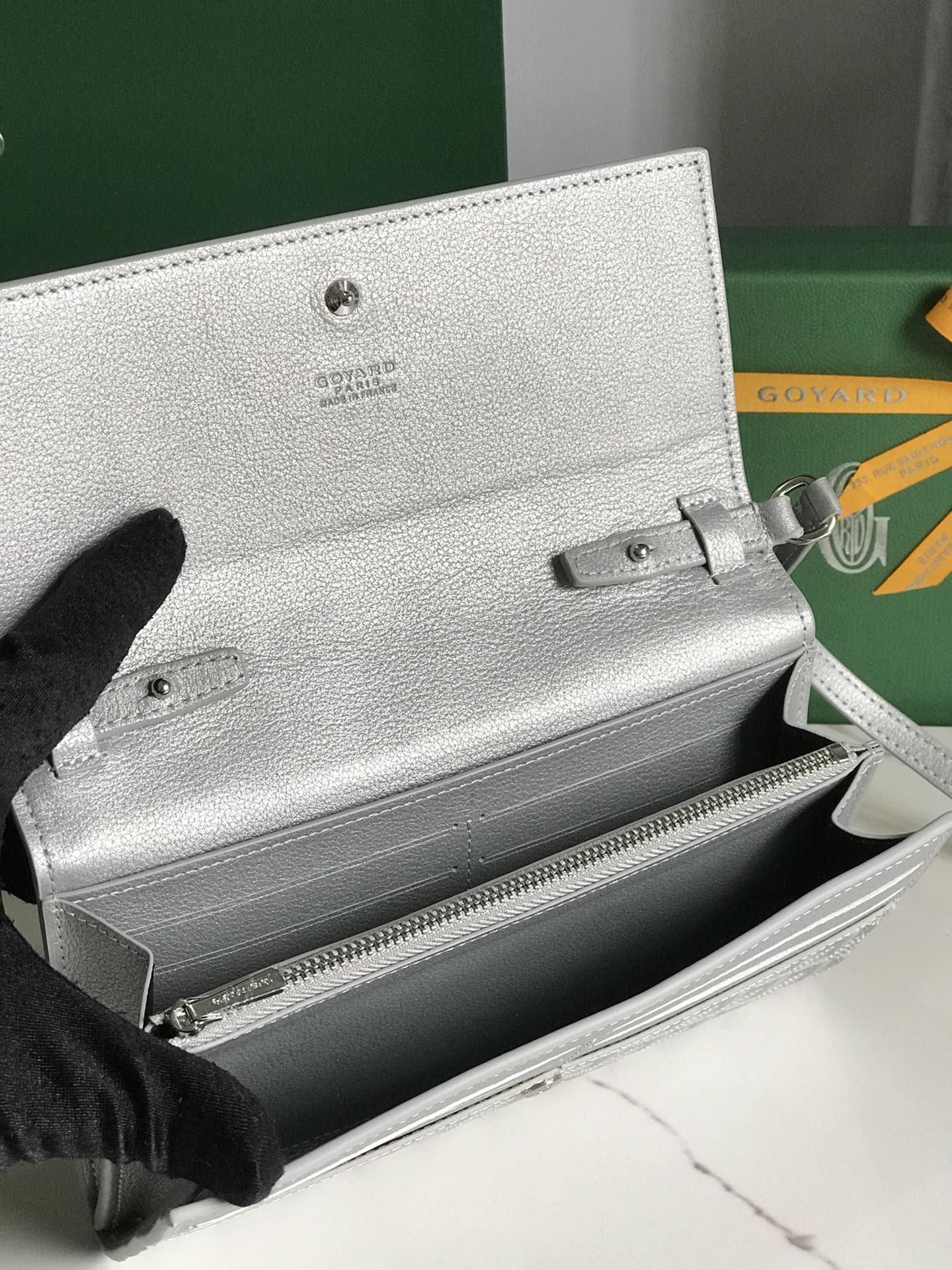 Goyard Varenne Continental Wallet 19 Cm Gray Goyardine Canvas