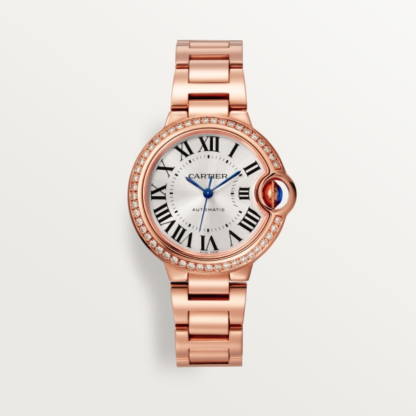 Cartier BALLON BLEU Diamond Rose Gold 33mm