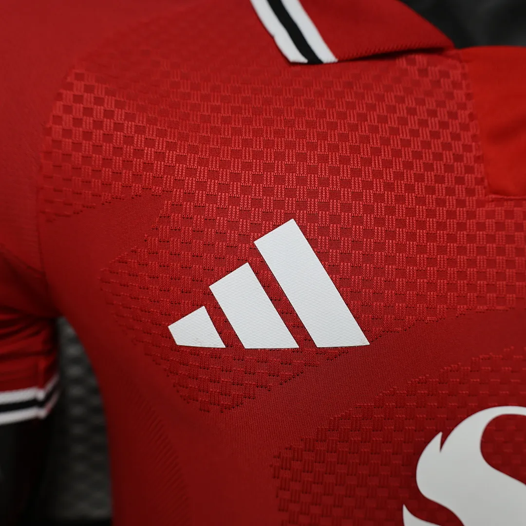 2026/27 Premier League Manchester United Team Home Football Jersey Player Version - JerseyFun