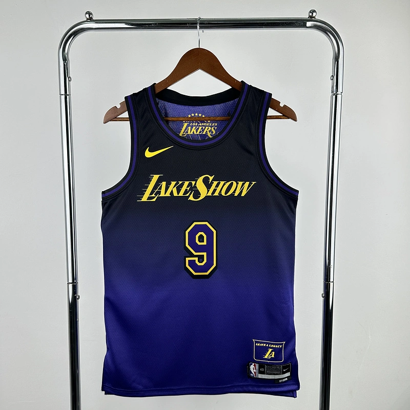 2025 NBA Lakers 9 JAMES JR Basketball Jersey