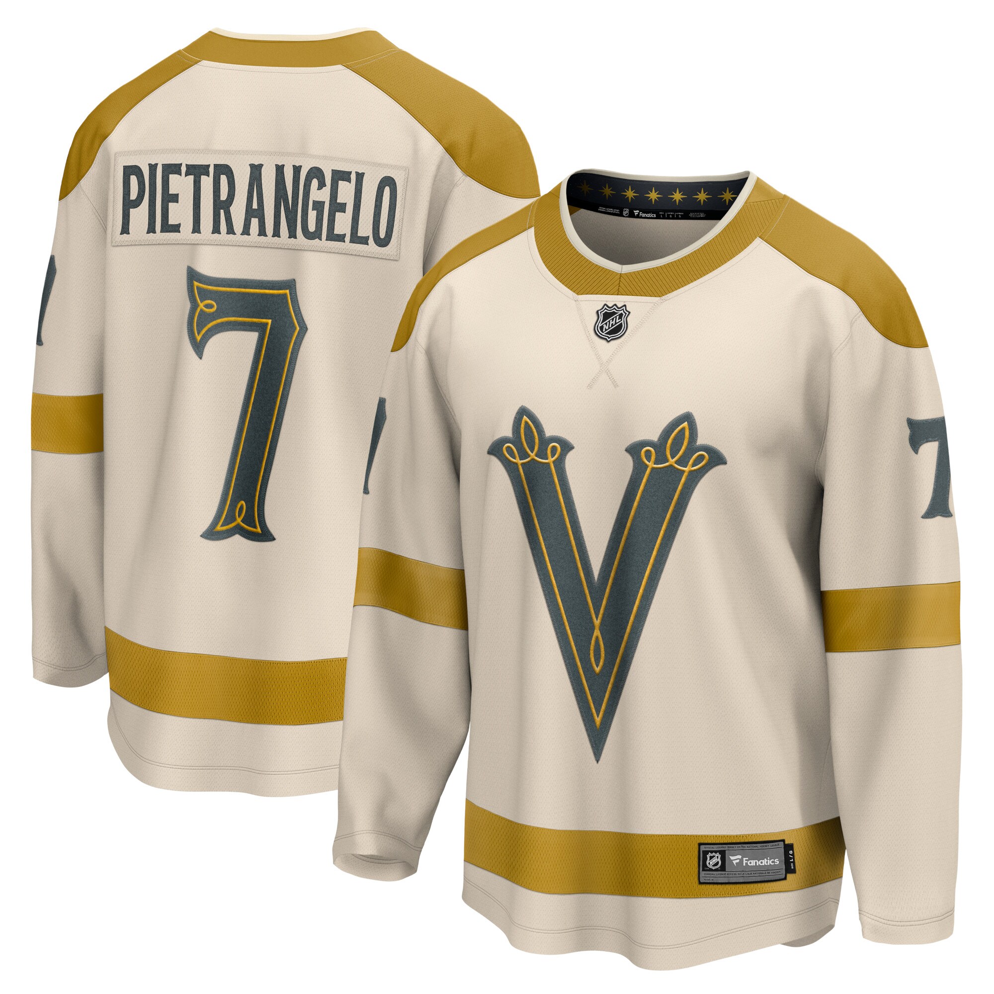 Alex Pietrangelo Vegas Golden Knights Fanatics 2024 NHL Winter Classic Breakaway Player Jersey – Cream