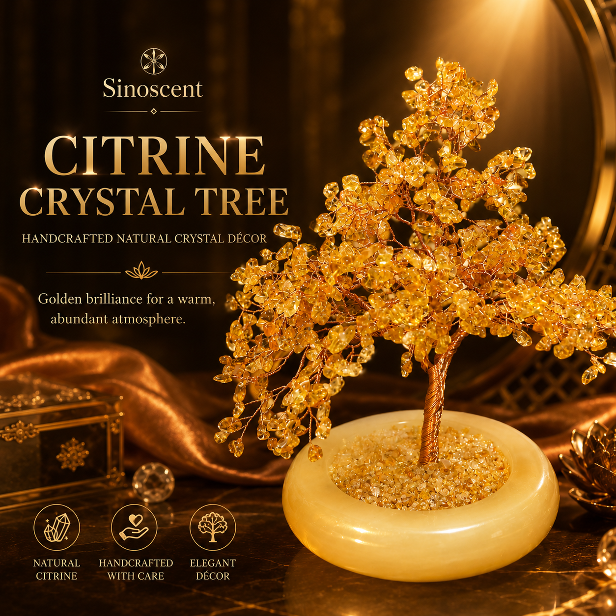 Citrine Crystal Tree