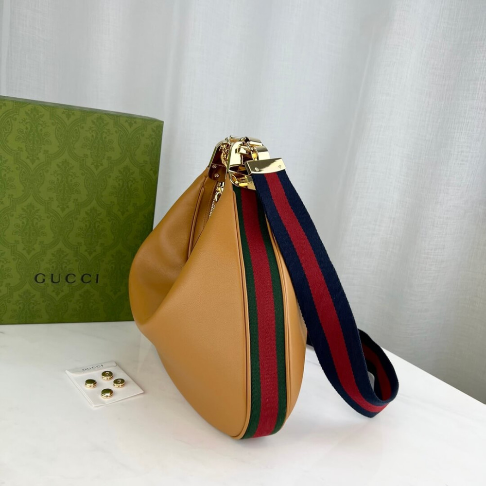 Gucci Brown Leather Attache Medium Shoulder Bag 35cm 702823