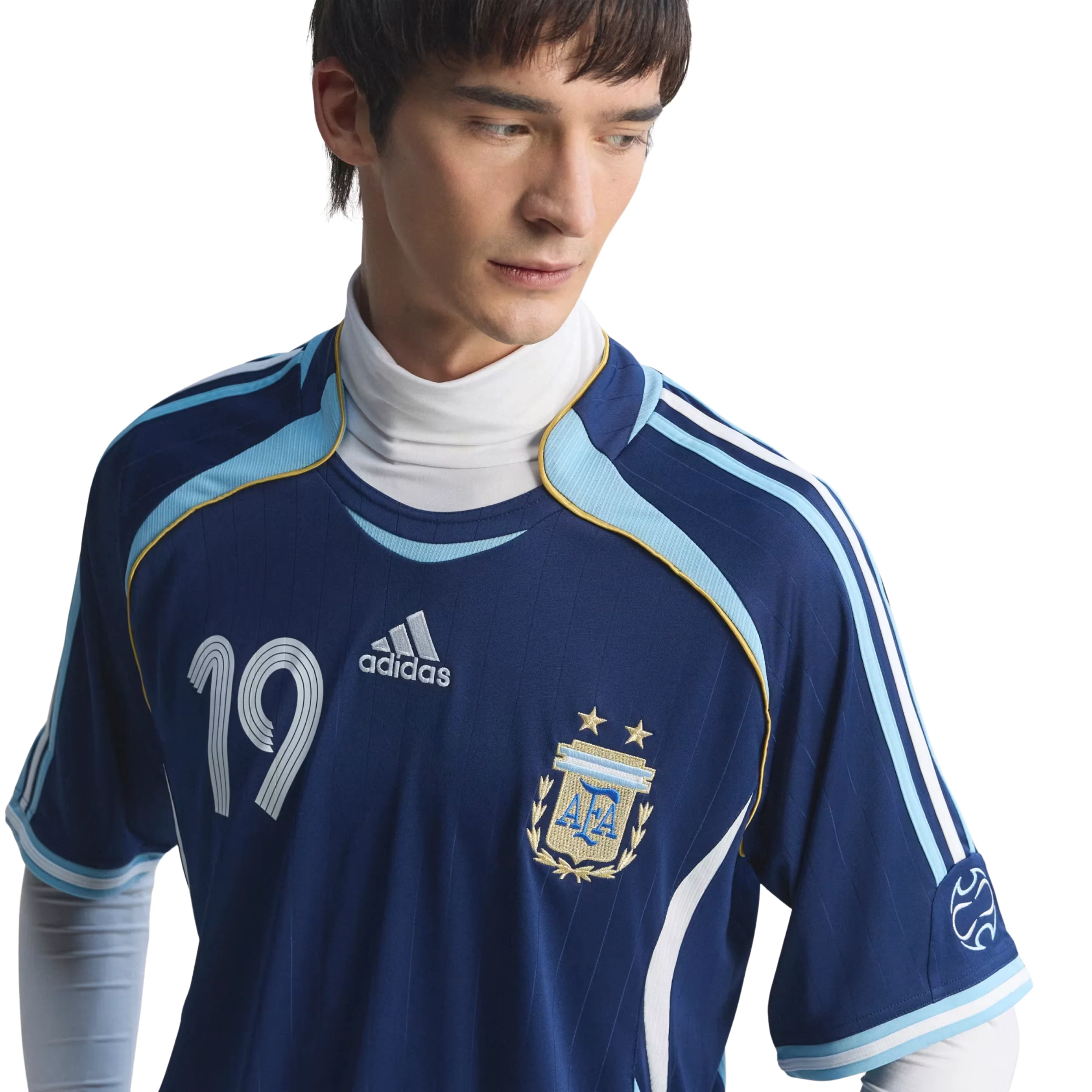 adidas Men's Argentina Lionel Messi 2006 Away Jersey (Dark Blue)