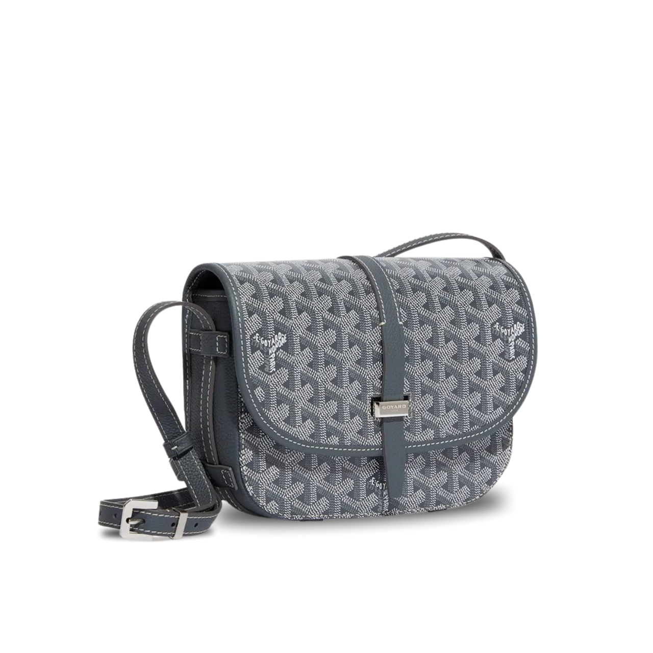 Goyard Belvedere Pm Bag 21Cm Grey Canvas