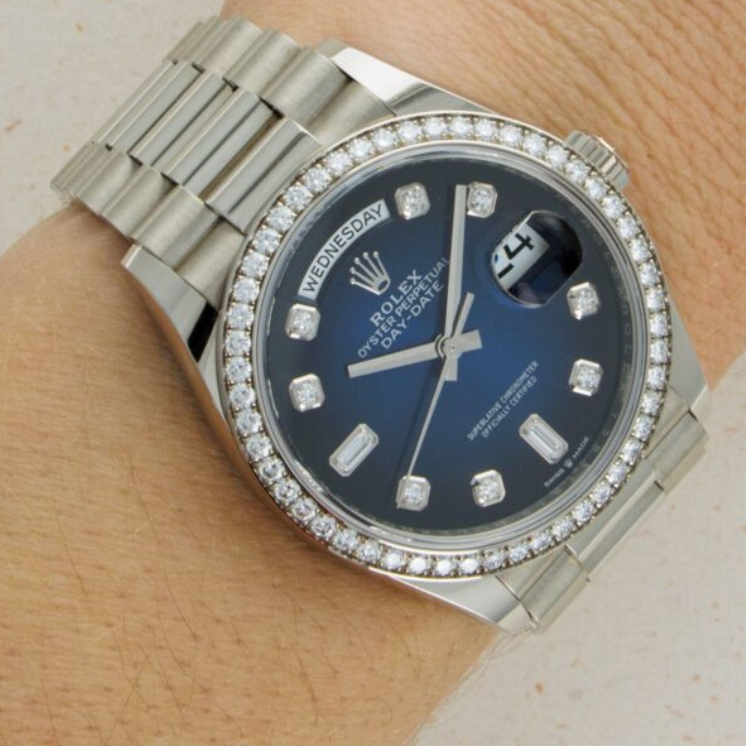 [Superclone] Rolex Day-Date 40mm Blue Ombré Dial President 228396TBR
