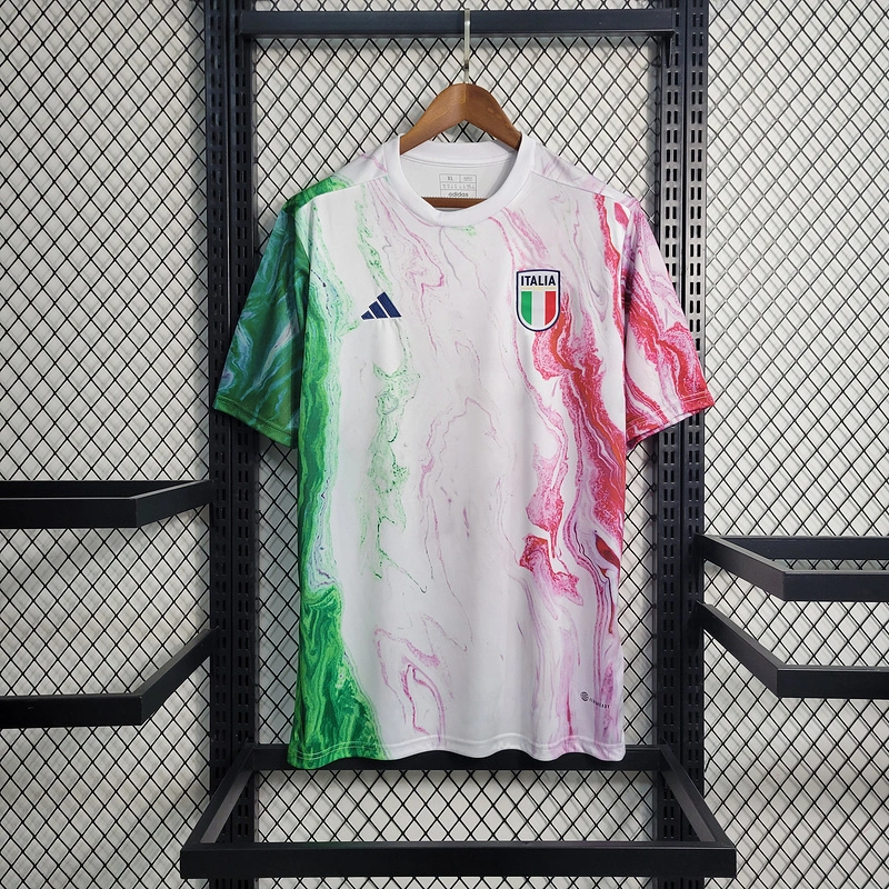 2023-24 Italy training uniform pink  VERRATTI BARELLA ADRIAN VERRATTI DEL PIRO Football jersey