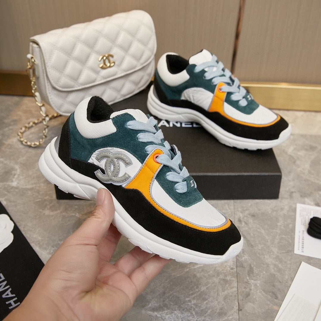Chanel Wmns Sneaker White Navy G34360 Y53536 C0227