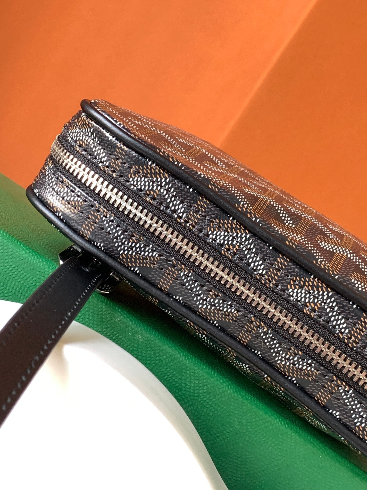 Goyard Yona Bag Coated MM 21Cm Black Canvas