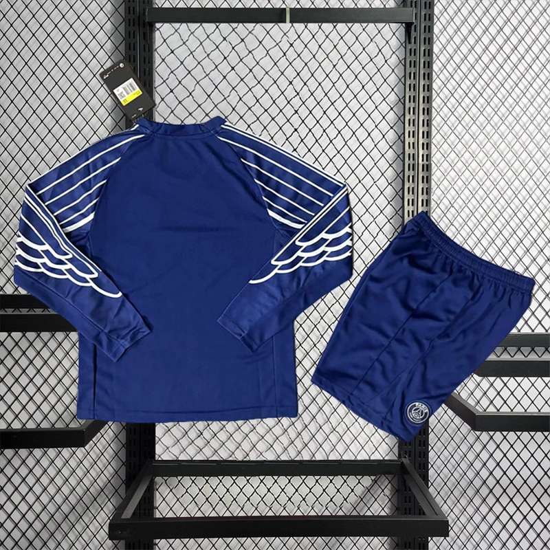 2024-25 PSG IV Away Long Sleeve Kids Football Jersey