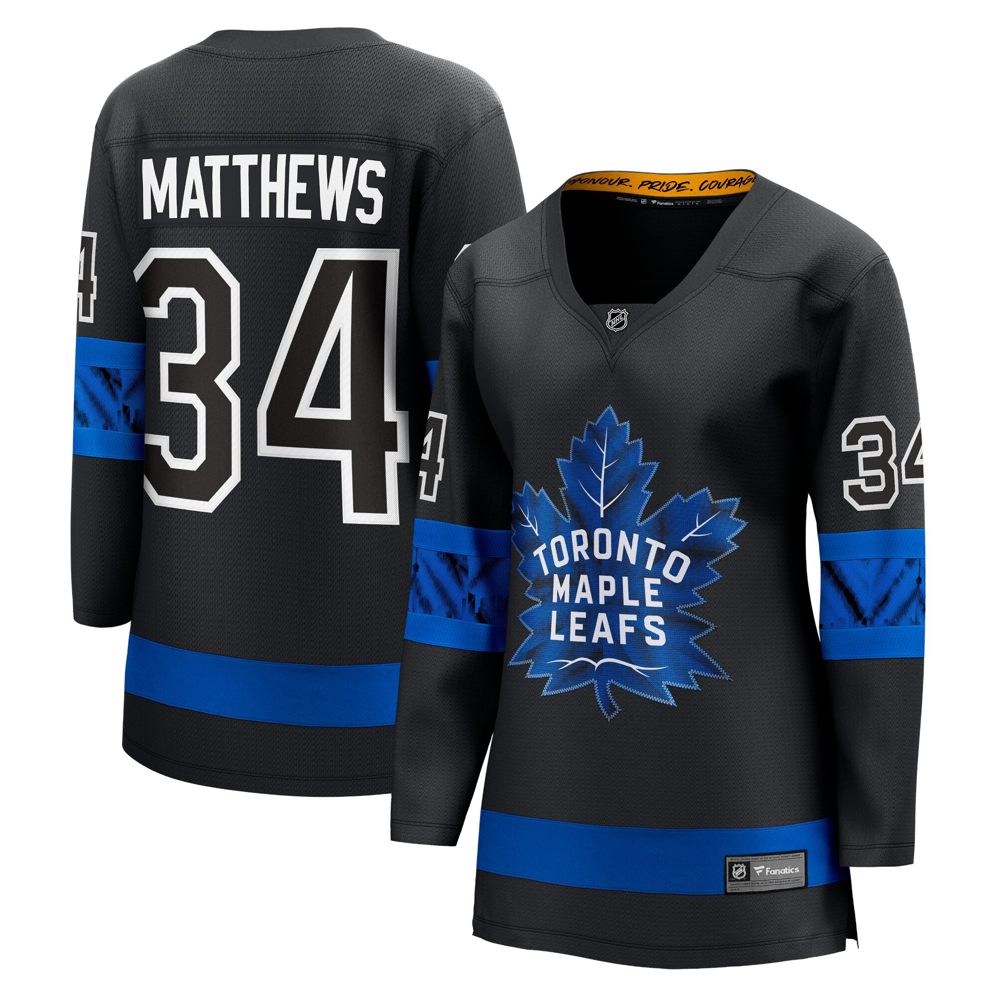 Auston Matthews Toronto Maple Leafs Fanatics Women’s Alternate Premier Breakaway Reversible Player Jersey – Black