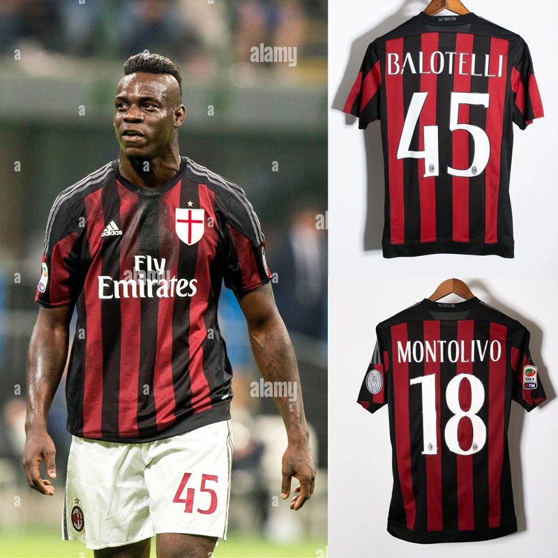 Retro 2015-16 AC Milan Home football jersey Retro