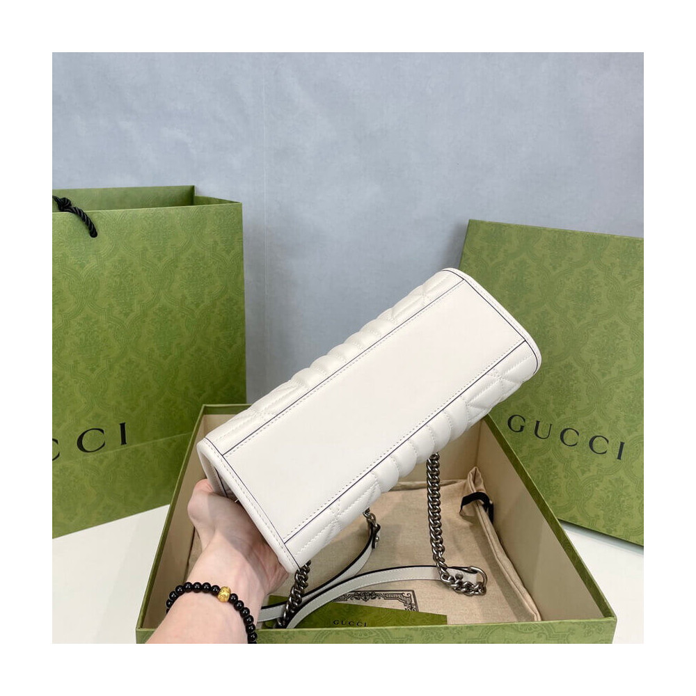 Gucci GG Marmont Small Tote Bag White