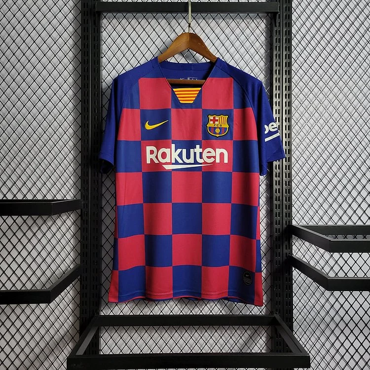 Retro 2019-20 Barcelona Home MESSI PIQUE DEMBELE SUAREZ GRIZMANN Football jersey retro