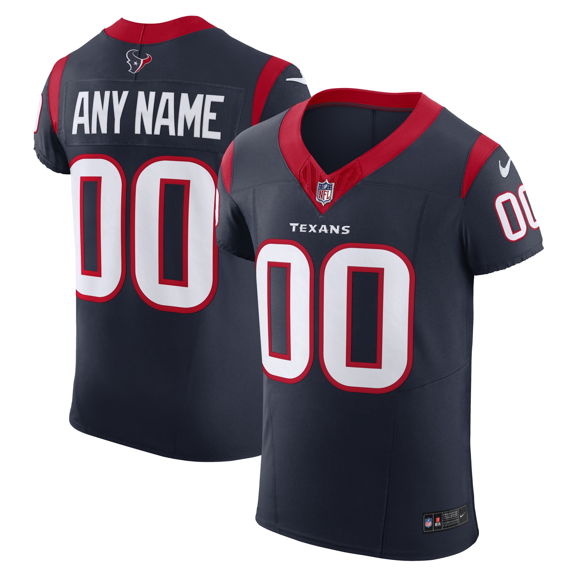 Houston Texans Nike Vapor F.U.S.E. Elite Custom Jersey - Navy