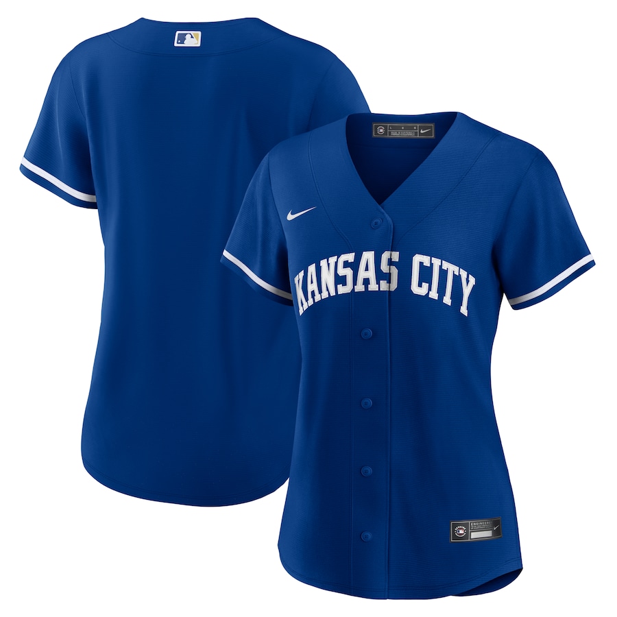 Kansas City Royals Women's Alternate Team Logo Jersey Royal
