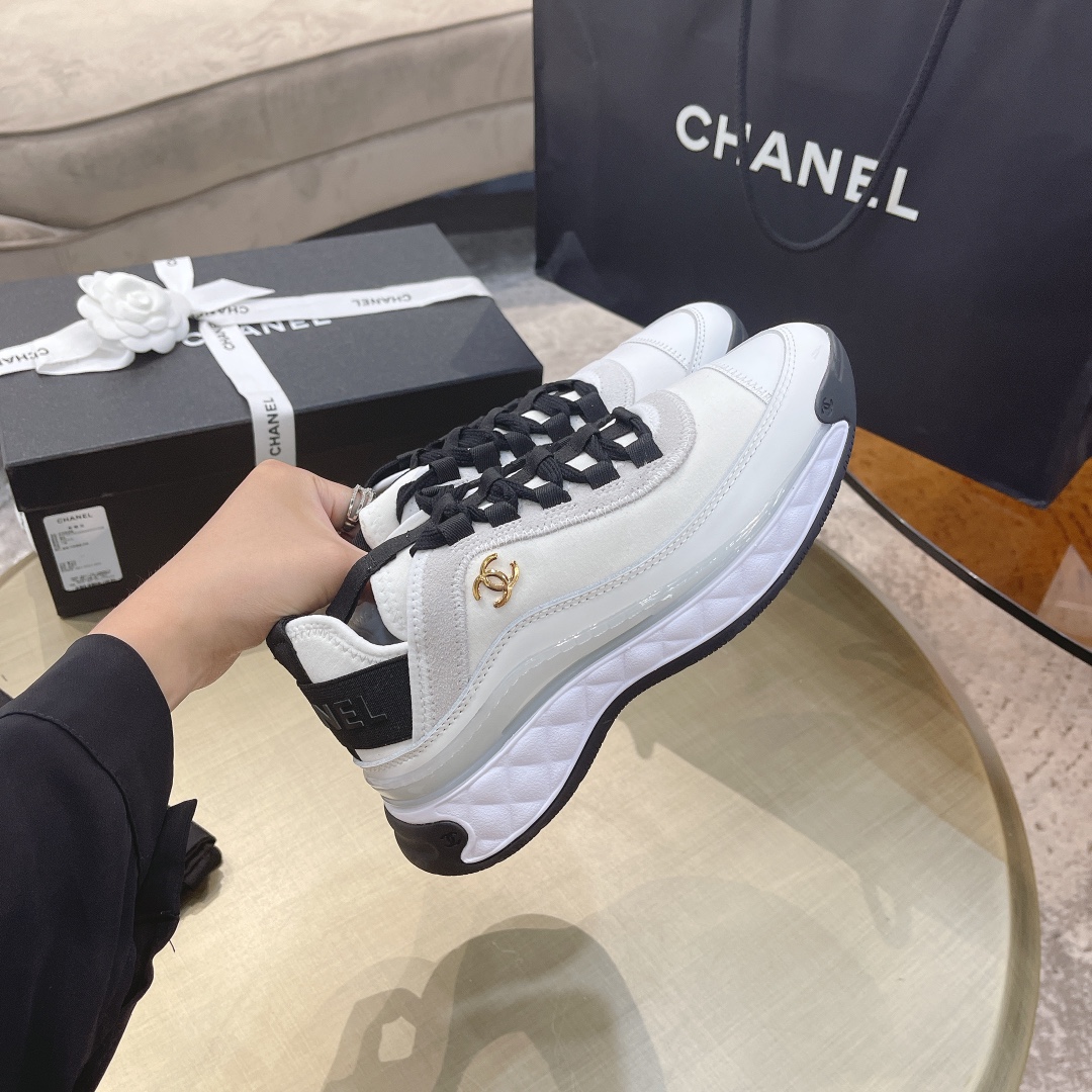 Chanel CC Runner Sneakers White/Black