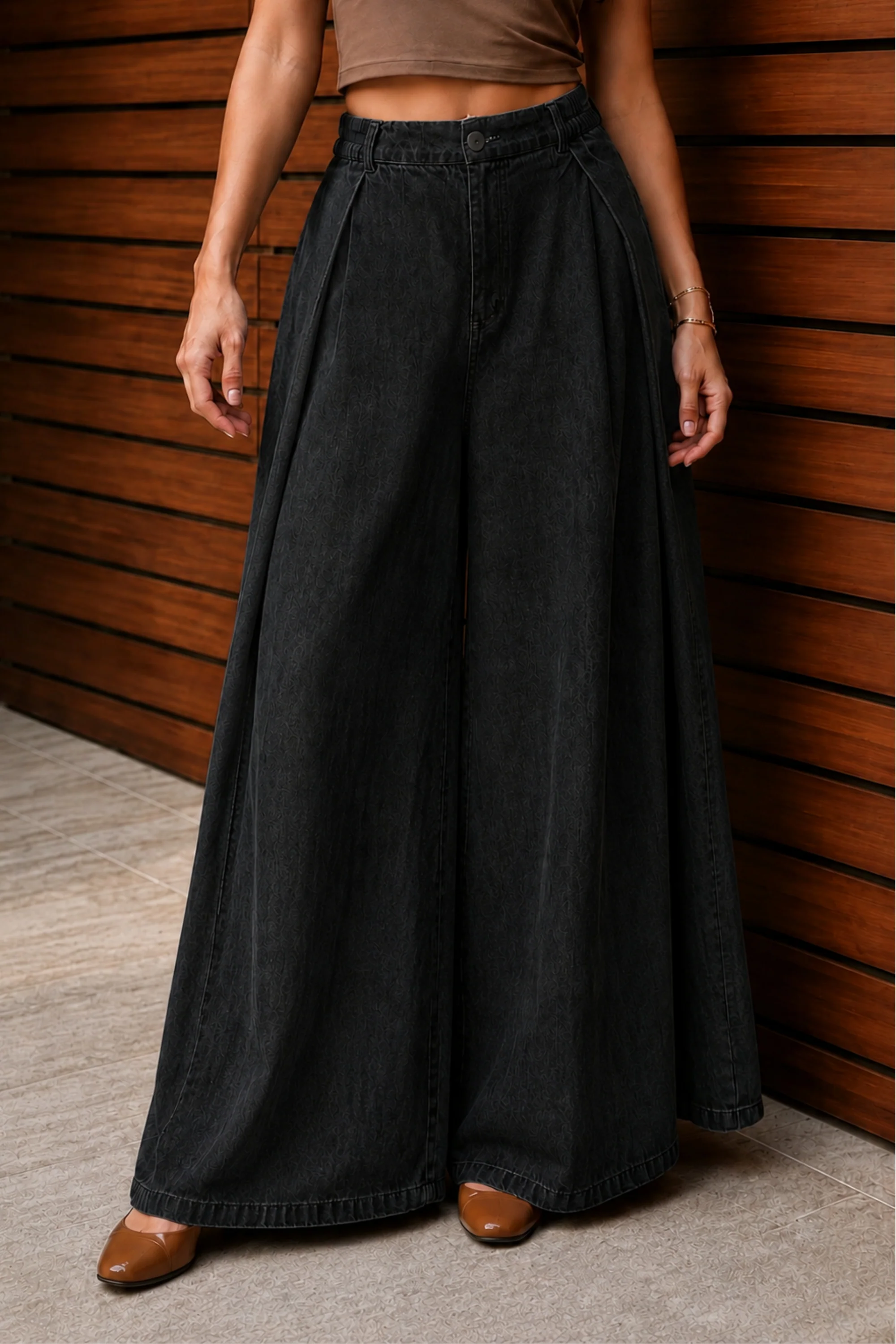 Black Muse Wide-Leg Pants