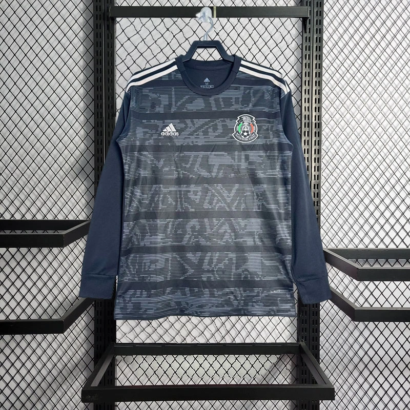 Retro 2019 Mexico Long Sleeve Away football jersey Retro