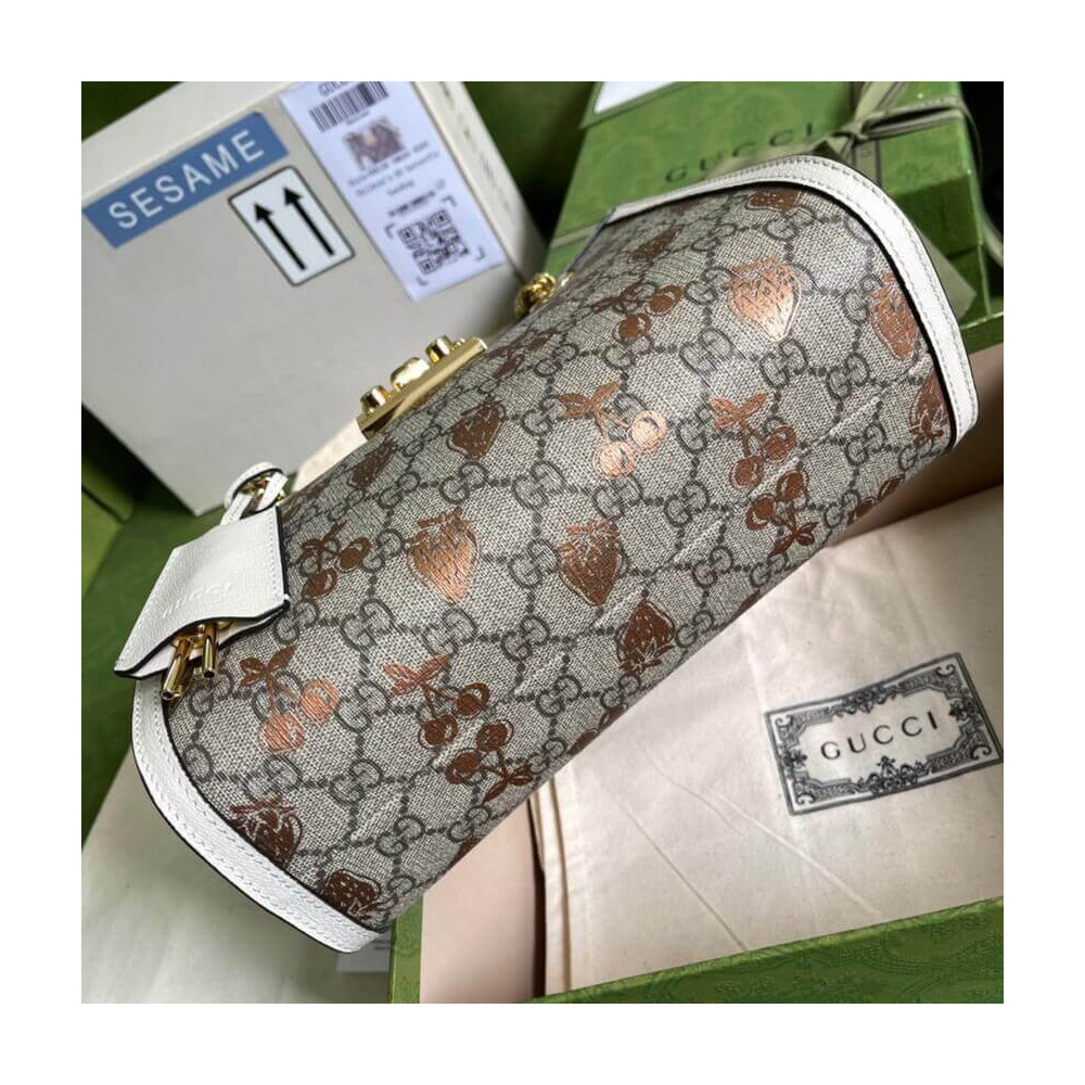 Gucci Padlock Small Berry Tote Bag