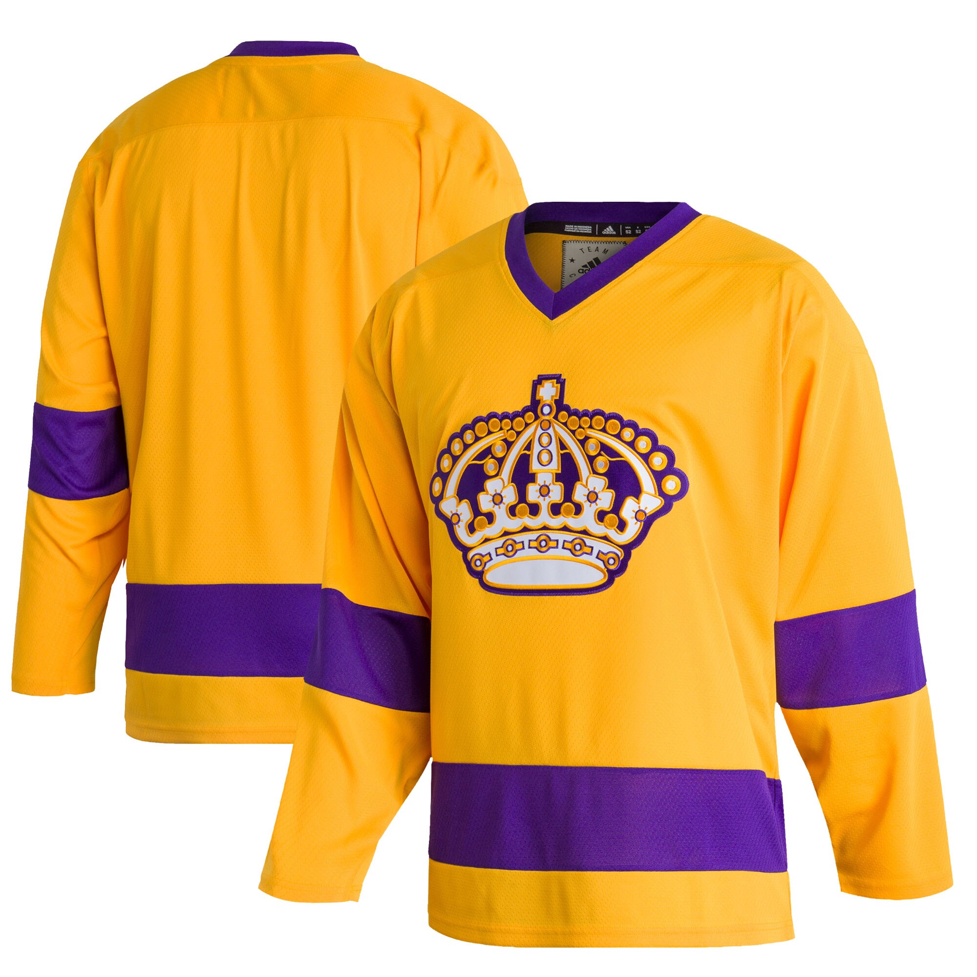 Los Angeles Kings adidas Team Classics Authentic Blank Jersey – Gold
