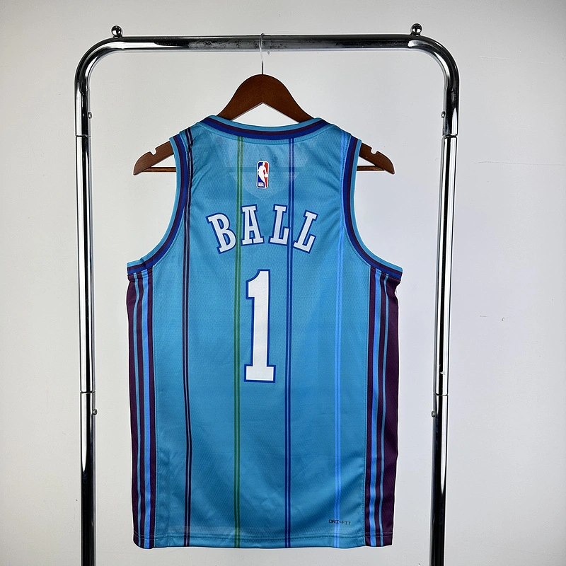 2024 NBA Charlotte Hornets (1 BALL) Basketball Jersey